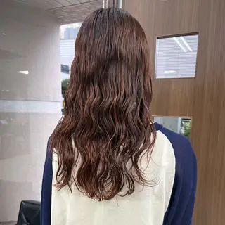 ロング ダブルカラー/韓国 ヘア/さわのあかねのヘアスタイル