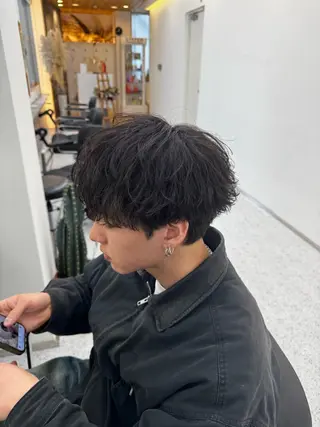 パーマ メンズ 小島 希星のヘアスタイル