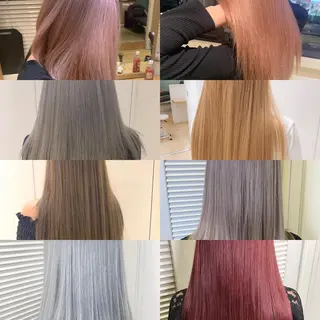 セミロング 渋谷ハイトーン/ デザインカラー阿部のヘアスタイル