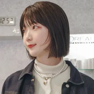 ミディアム カラー ボブ特化美容師/ ボブパーマ/ミツイのヘアスタイル