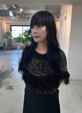 ロング カラー 竹中 彩音のヘアスタイル