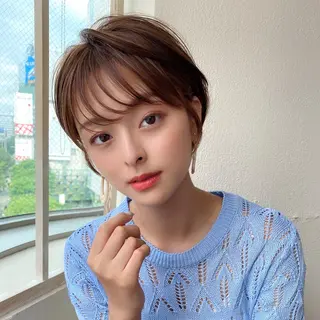 ショート カラー パーマ ヘアアレンジ キッズ ネイル マツエク・マツパ ショートの神✨AFL OAT 井上康平のヘアスタイル