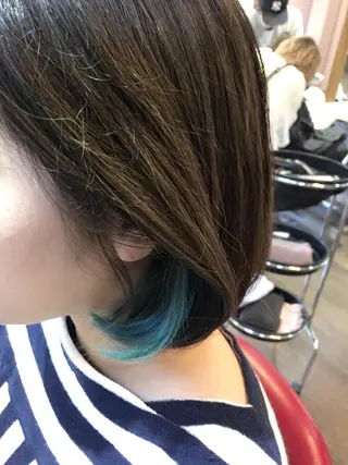 ショート ミディアム カラー 原宿サロン代表 デザインカラー伊藤卓のヘアスタイル