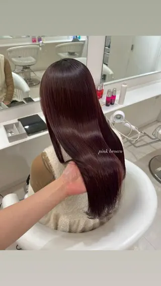 ロング ParveMix 宮﨑 梨里のヘアスタイル