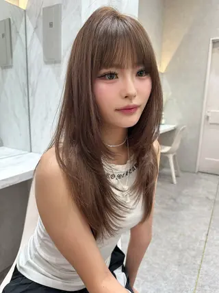 ロング あ い か 🎀 レイヤーカットのヘアスタイル