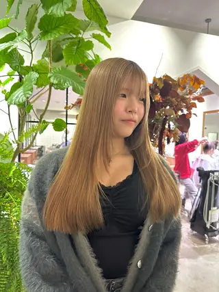 ロング なかの りなのヘアスタイル