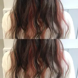 ロング カラー 小栗 麻衣のヘアスタイル