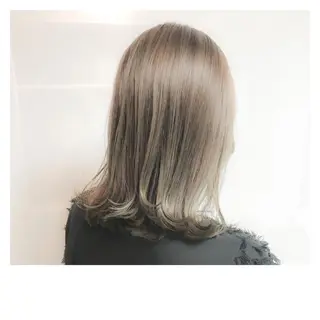 ミディアム カラー 髪質改善、縮毛矯正 店長浅野太郎のヘアスタイル