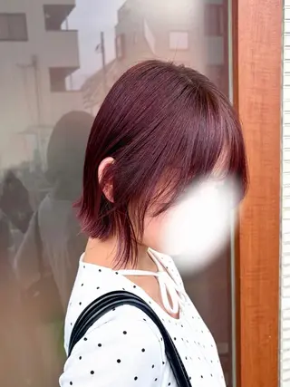ショート カラー ·.⟡ 福田 彩乃 透明感カラー🪄🩵のヘアスタイル