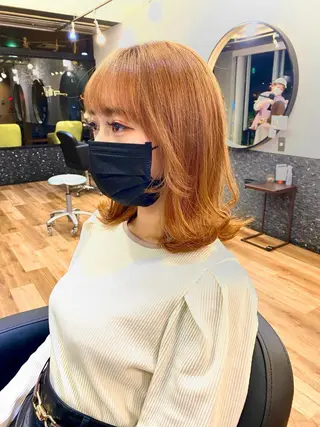 ミディアム 大人可愛いレイヤー 大田のヘアスタイル