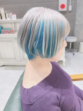 ショート ヘアアレンジ カラー Days 透明感カラーのヘアスタイル