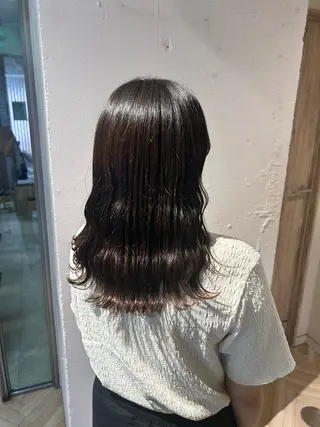 ロング カラー 暖色カラー/ ストレート/くるみのヘアスタイル