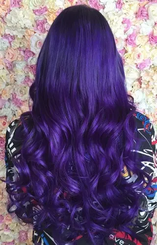 セミロング カラー パーマ チビ編み込みエクステ シールEXどぅ〜すのヘアスタイル