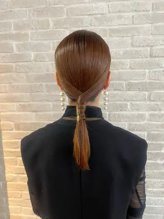 セミロング ヘアアレンジ Topstylist YUKIのヘアスタイル