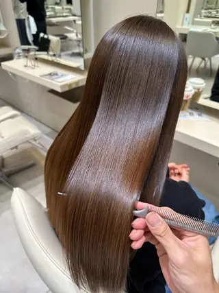 ロング 縮毛矯正特化 k-two土田陸登のヘアスタイル