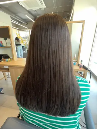 セミロング カラー Ore🫧タナカマヤ /柔らかい質感カラーのヘアスタイル