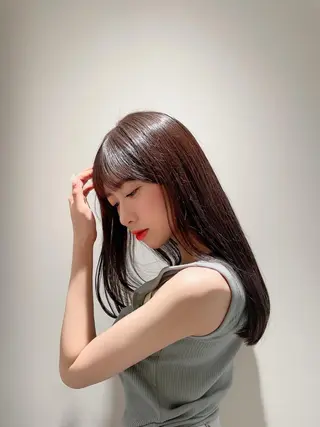 ロング カラー リコ🩵 ショートカットのヘアスタイル