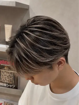 カラー メンズ バレイヤージュ特化｜ Takuのヘアスタイル