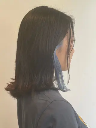 ミディアム カラー ハラダ リョウセイのヘアスタイル