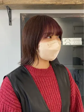 ミディアム 湯田 修永のヘアスタイル