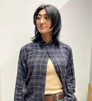 ミディアム カラー era shioriのヘアスタイル