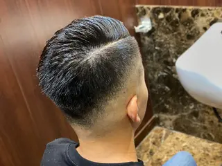 ショート パーマ メンズ 浅見 天翔のヘアスタイル