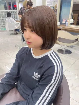 ミディアム カラー 店長福島成美/髪質 改善縮毛矯正/カラーのヘアスタイル