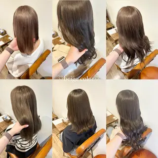 ロング カラー パーマ ヘアアレンジ Himawari♡ 柔らかいカラーのヘアスタイル