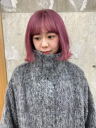 カラー ショート/パーマ /muku サリのヘアスタイル
