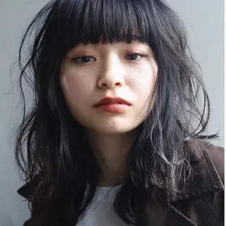 ミディアム パーマ 低ダメージパーマ ケアパーマ/武田明大のヘアスタイル