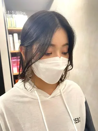 ミディアム カラー 【髪質改善】 梅田　聡のヘアスタイル