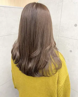 セミロング カラー ルーチェヘアー 北摂エリアNo.1のヘアスタイル