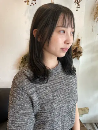 セミロング カラー m ā l o.🌷 サカモトマイコのヘアスタイル