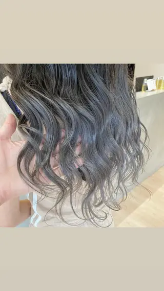 セミロング カラー 大橋 輝久のヘアスタイル