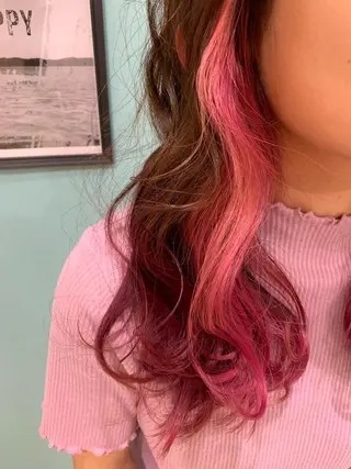 セミロング カラー パーマ ヘアアレンジ マツエク・マツパ nico【代表】 市川　拓也のヘアスタイル