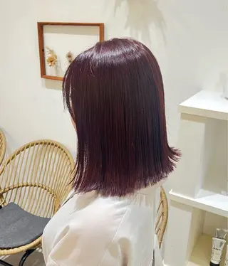 ミディアム カラー 榊田 怜奈のヘアスタイル