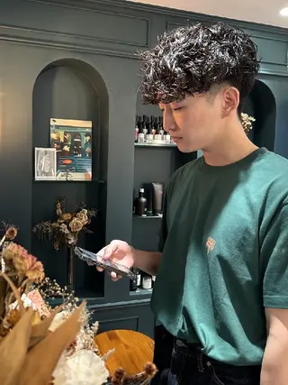 メンズ パーマ 【メンズ/レディース ✂️】momo🌷のヘアスタイル