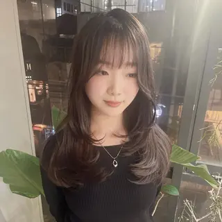 セミロング 韓国ヘア/ 髪質改善特化谷名勇輝のヘアスタイル