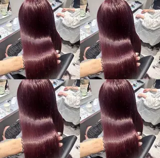 ロング カラー 透明感×髪質改善× エクステそうまのヘアスタイル