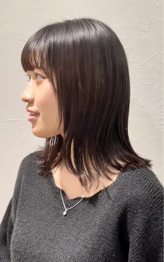 ミディアム 大人可愛い透明感🌟 小顔・韓国髪🌟野中のヘアスタイル