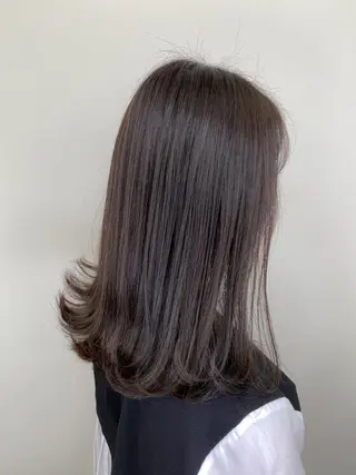 ミディアム カラー 【透明感、艶髪】西村 有司のヘアスタイル
