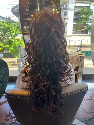 ロング ヘアアレンジ 横浜カットパーマ 特殊/ 平林侑馬のヘアスタイル