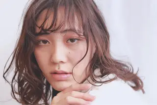 セミロング カラー パーマ ヘアアレンジ 【ツヤ髪美容師】 ツダケイスケのヘアスタイル