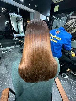 ロング パーマ 髪質改善⭐️縮毛矯正 中野⭐️Rinaのヘアスタイル