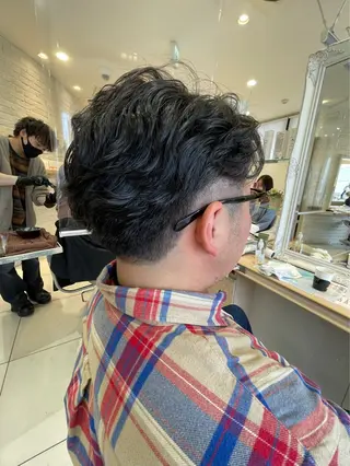 ショート パーマ メンズパーマ特化型 美容師/荒井海音のヘアスタイル