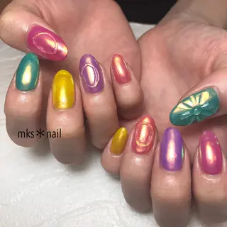ネイル mks＊nail //  枚方長尾のネイルデザイン