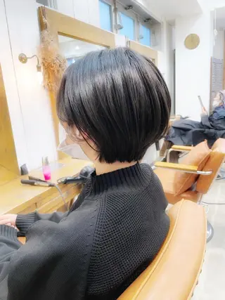 ショート カラー 👑銀座ショート/ 絶壁補正/金子涼👑のヘアスタイル