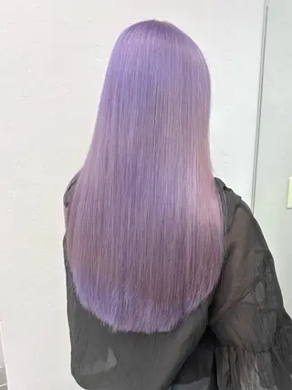 ロング カラー ukyo/カラー/ ブリーチ/ハイライトのヘアスタイル