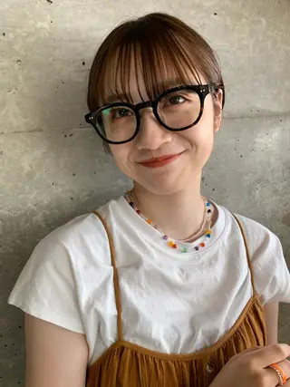 ショート カラー ボブパーマコテ巻き風 パーマNo1深江秀平のヘアスタイル