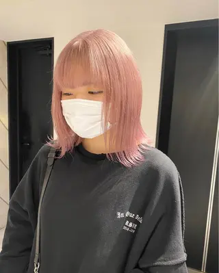 ミディアム デザイン🥇複雑履歴 ハイトーン特化のヘアスタイル